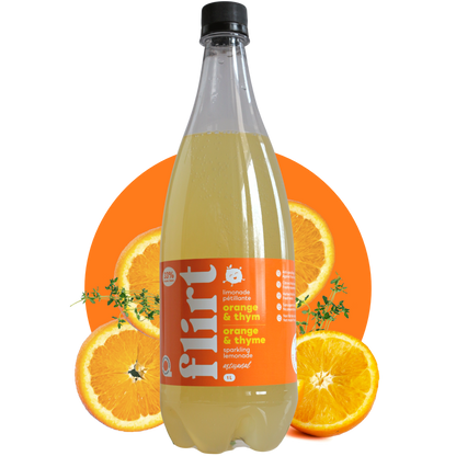 Limonade pétillante orange et thym