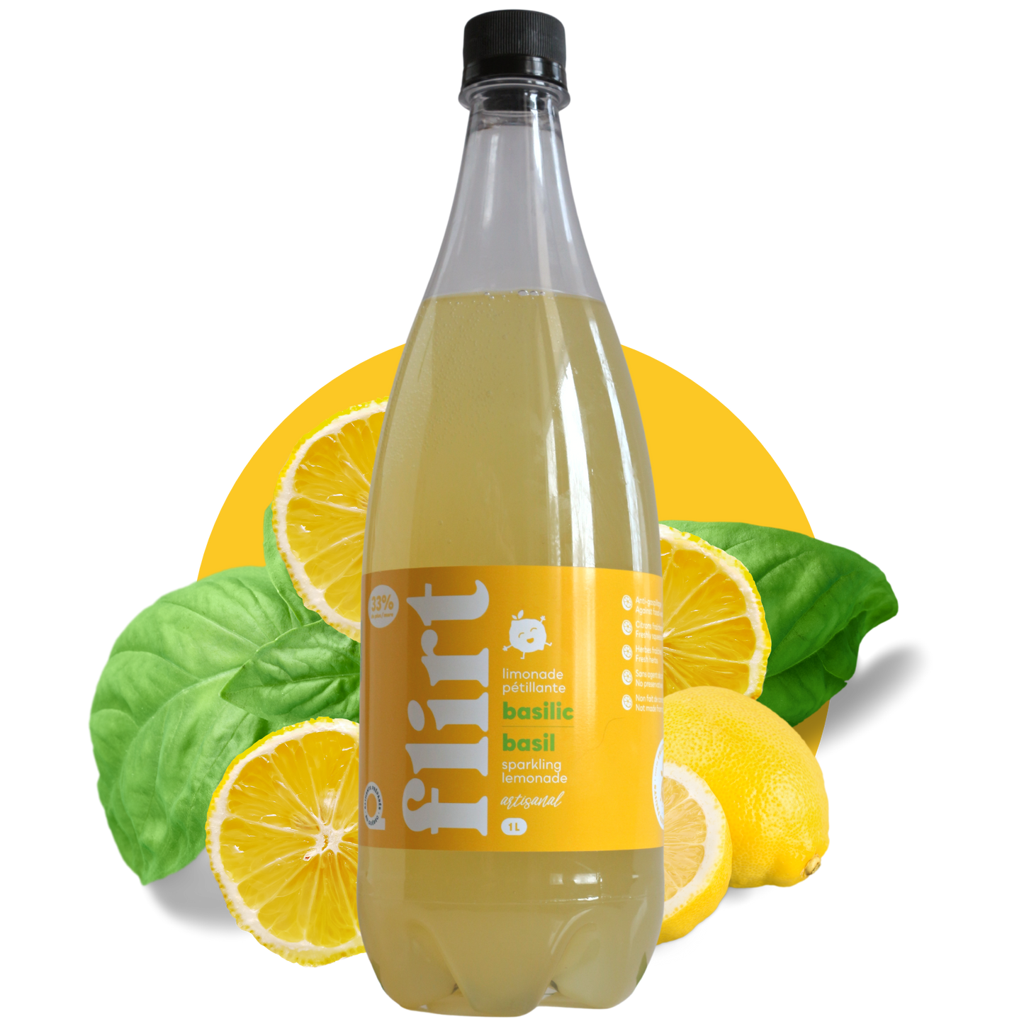 limonade pétillante basilic