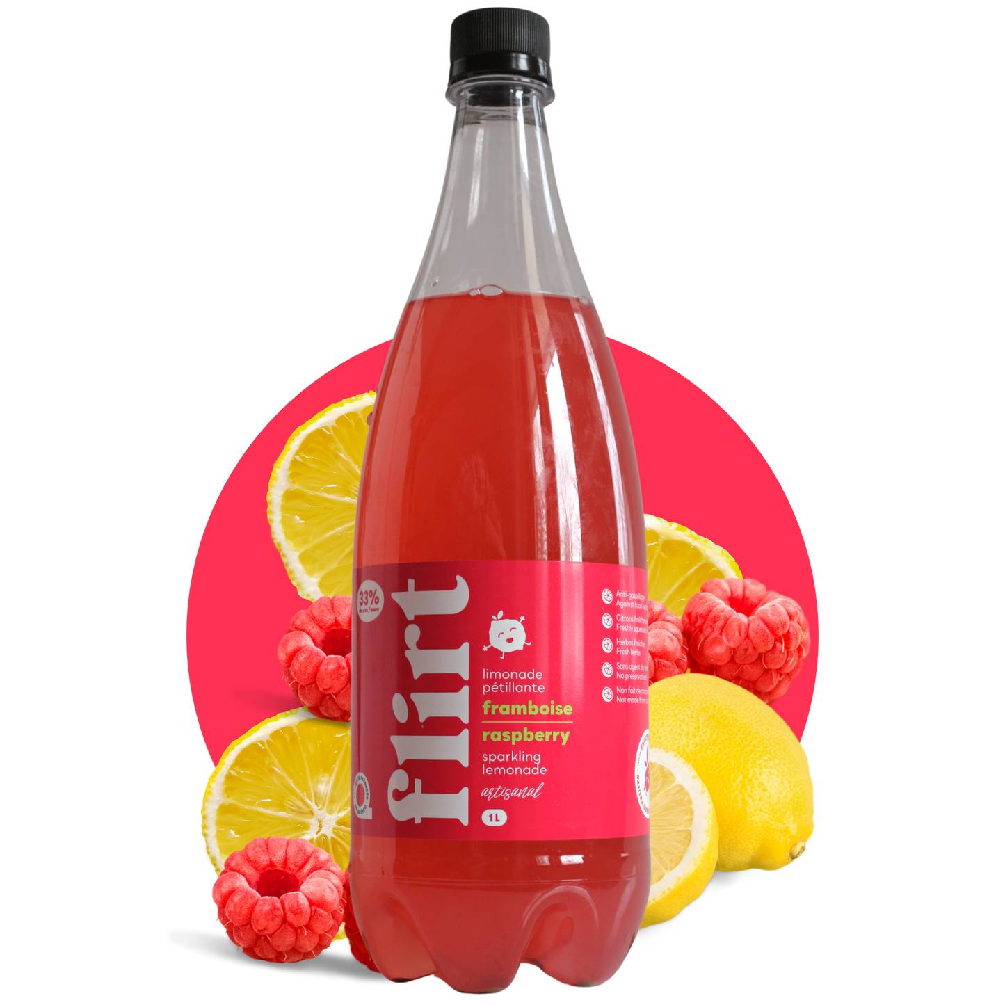 raspberry sparkling lemonade